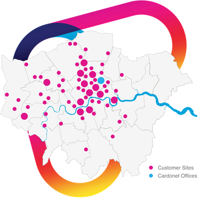 IT Support London Customer Map
