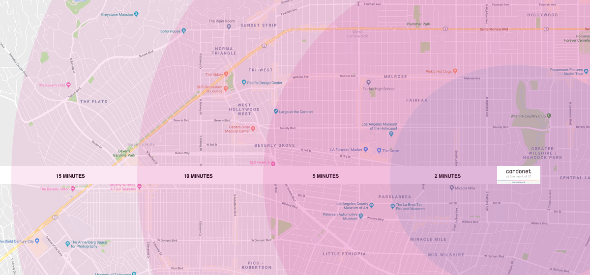 IT Support Map for Los Angeles, California