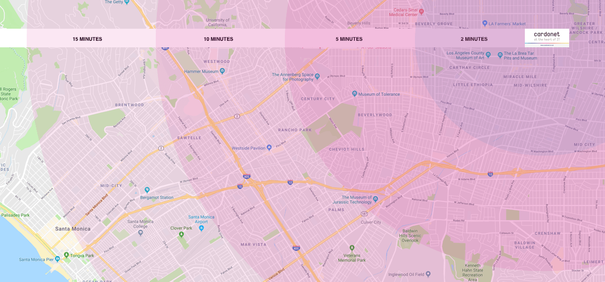 IT Support Map for Santa Monica, California
