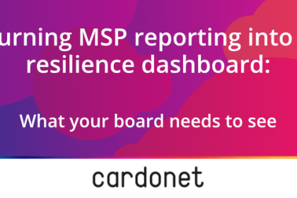 managed it operational resilience board it support reporting